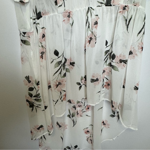 Torrid Floral Hi-Low Chiffon Tunic Top – Size 2x - Picture 3 of 7